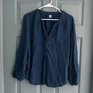 Old Navy Dark Blue Denim Shirt